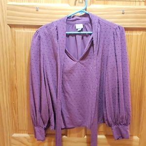 Long sleeve Dark pink blouse Medium